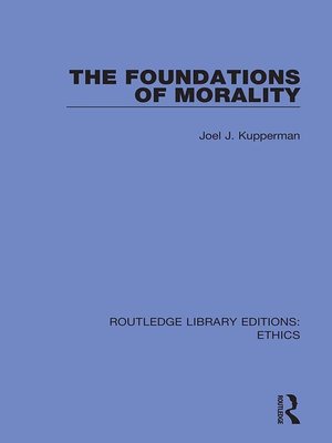 cover image of The Foundations of Morality